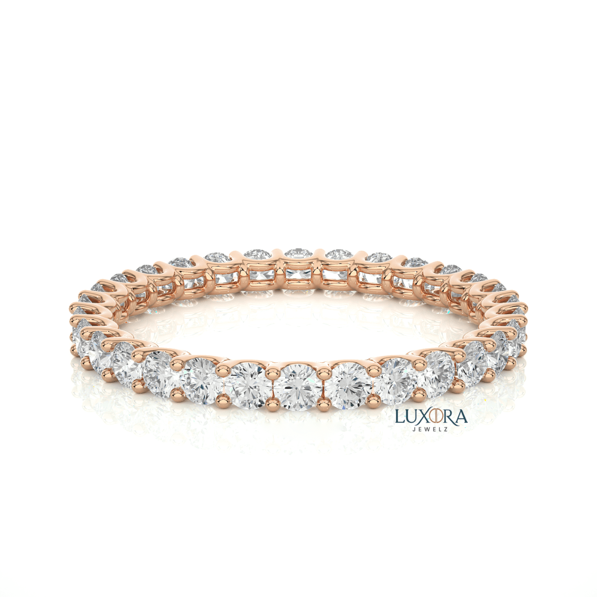 Classic Eternity Diamond Ring- Timeless Love | Luxora Jewelz