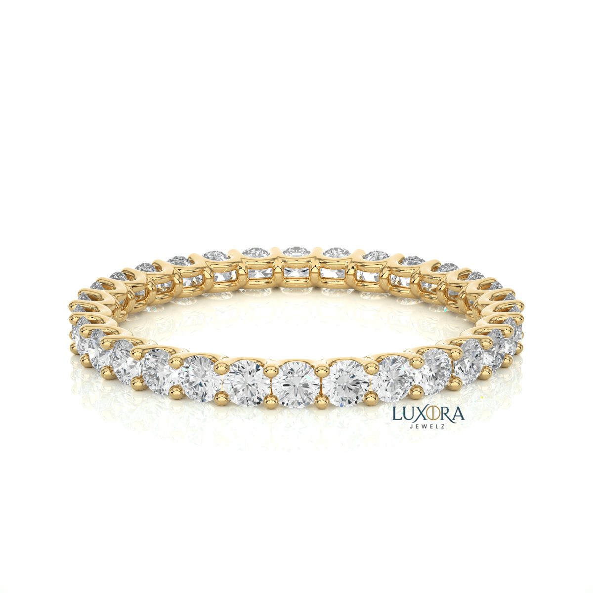 Classic Eternity Diamond Ring- Timeless Love | Luxora Jewelz