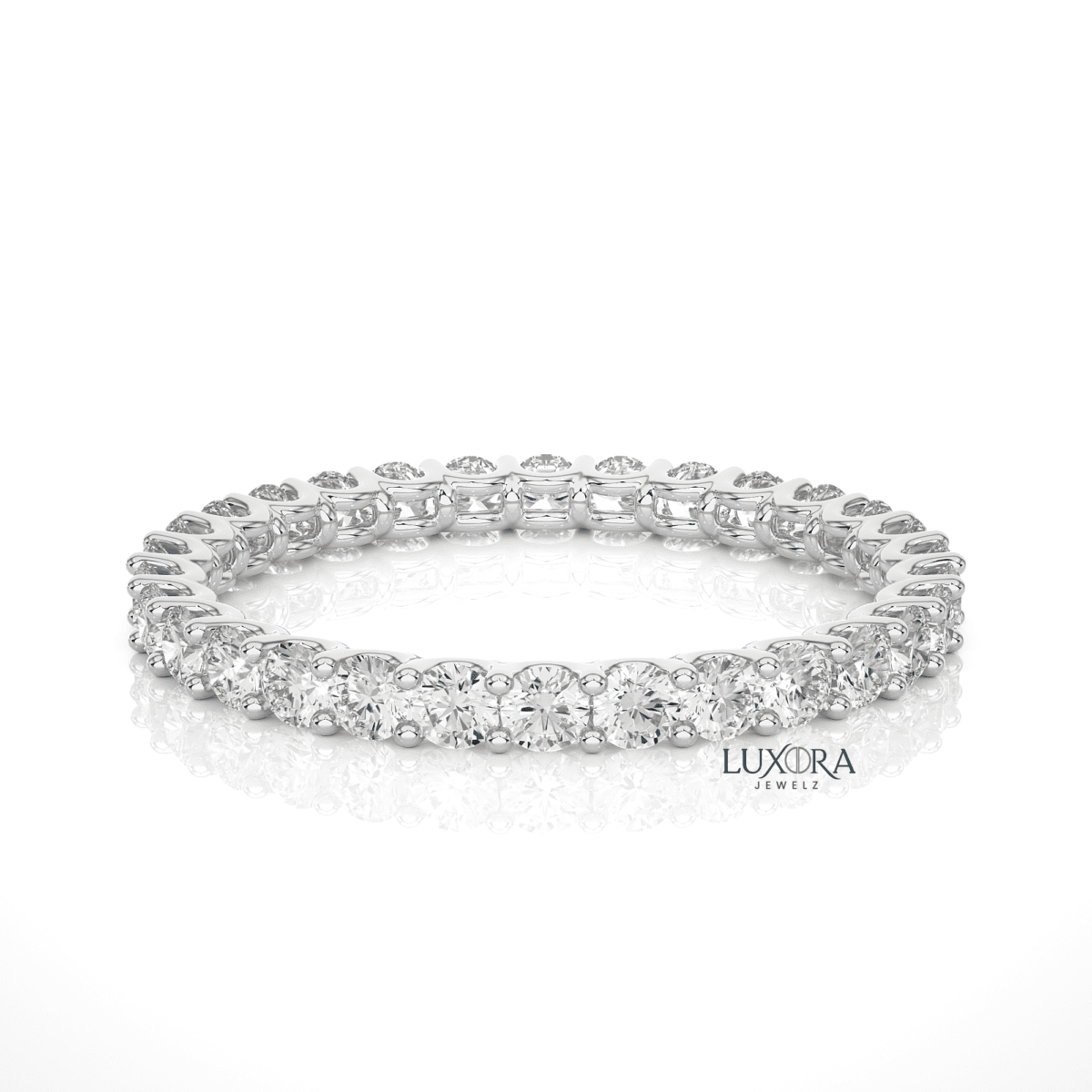 Classic Eternity Diamond Ring- Timeless Love | Luxora Jewelz