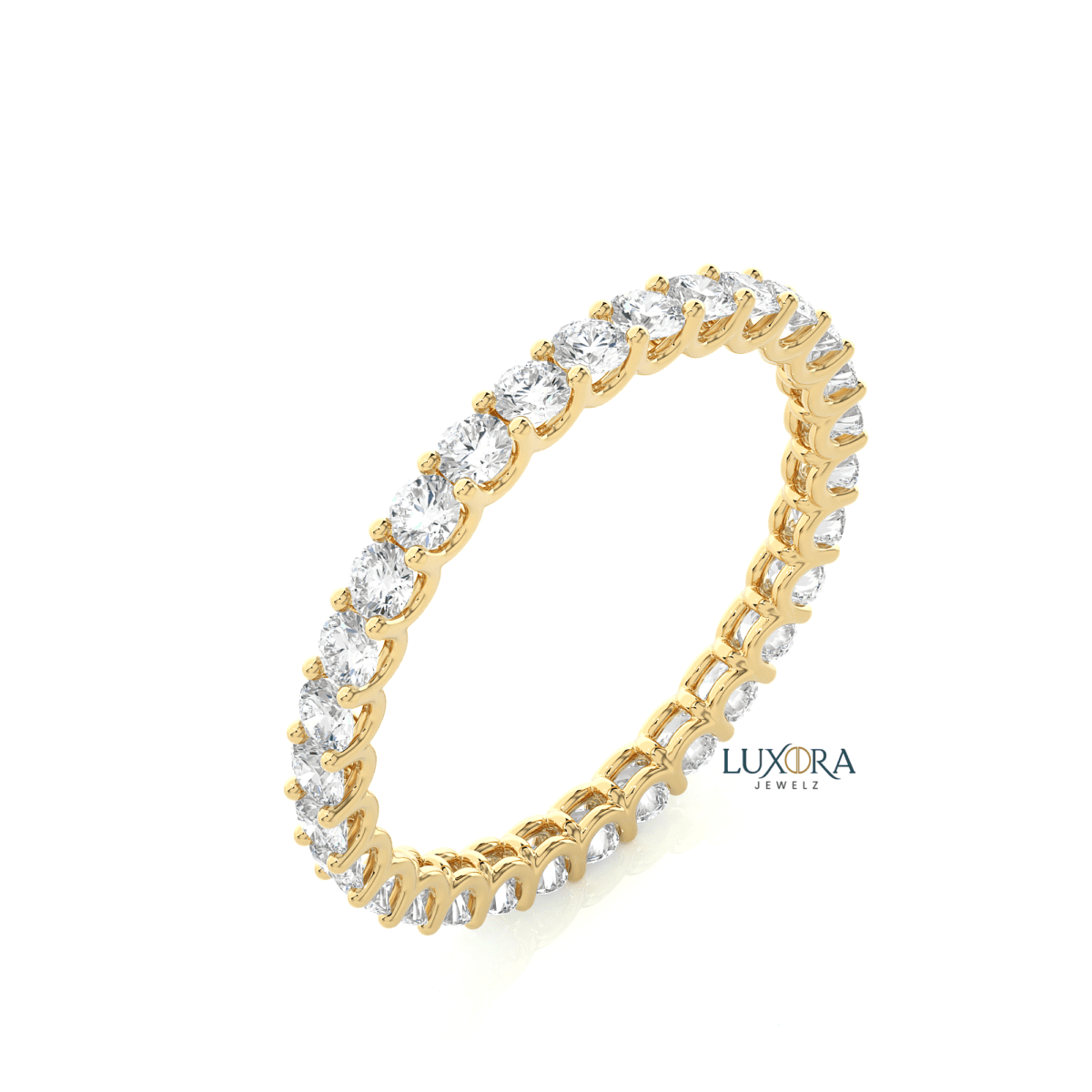 Classic Eternity Diamond Ring- Timeless Love | Luxora Jewelz